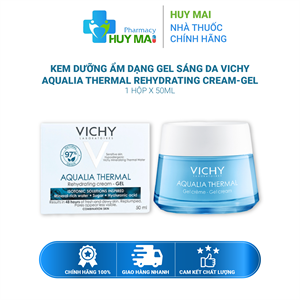 Kem Dưỡng Ẩm Dạng Gel Sáng Da Vichy Aqualia Thermal Rehydrating Cream-Gel 50ml