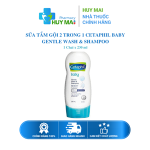 SỬA TẮM GỘI TOÀN THÂN 2 IN 1 CETAPHIL BABY GENTLE WASH & SHAMPOO 230ML