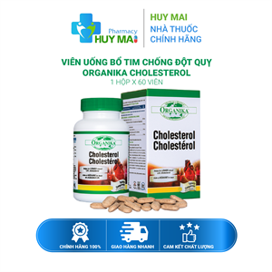 Viên Uống Bổ Tim Chống Đột Quỵ Organika Cholesterol 60v