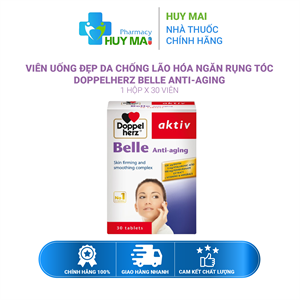 Viên Uống Ngăn Ngừa Lão Hóa Da Belle Anti-aging Doppel Herz Hộp 3 Vĩ